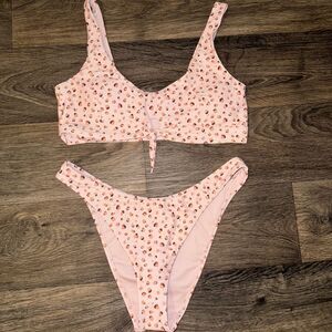Pink Polka Dot Bikini Set